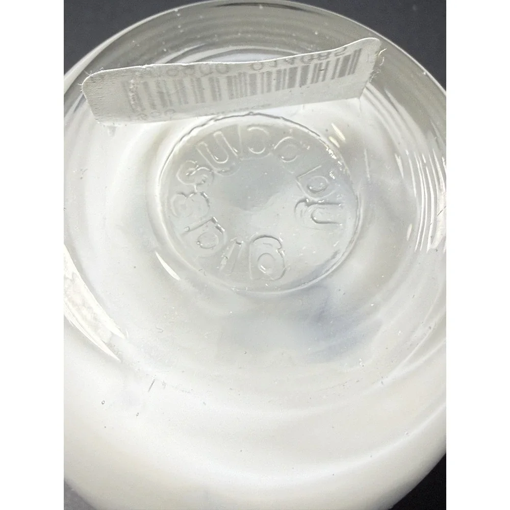 Glassybaby Candle Holder EMBRACE White Glass Votive‎ Holder Pre Triskelion 1956
